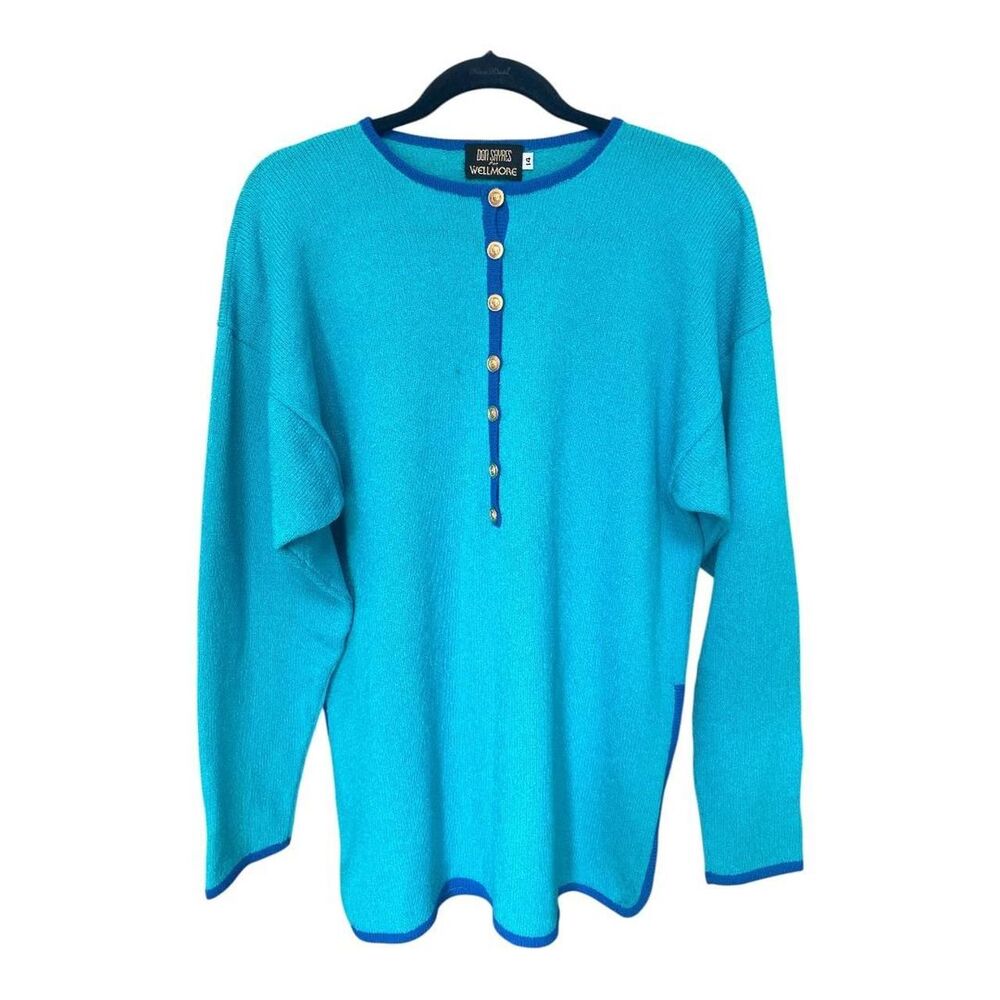 Vintage Don Sayres For Wellmore crew neck knit sweater size 14